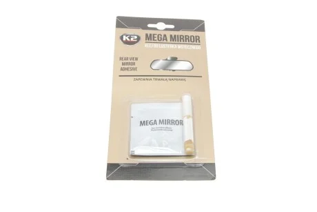 Клей для скла та дзеркал Mega Mirror з активатором прозорий 0,6 мл + 0,5 мл для K2 B110 фото товару