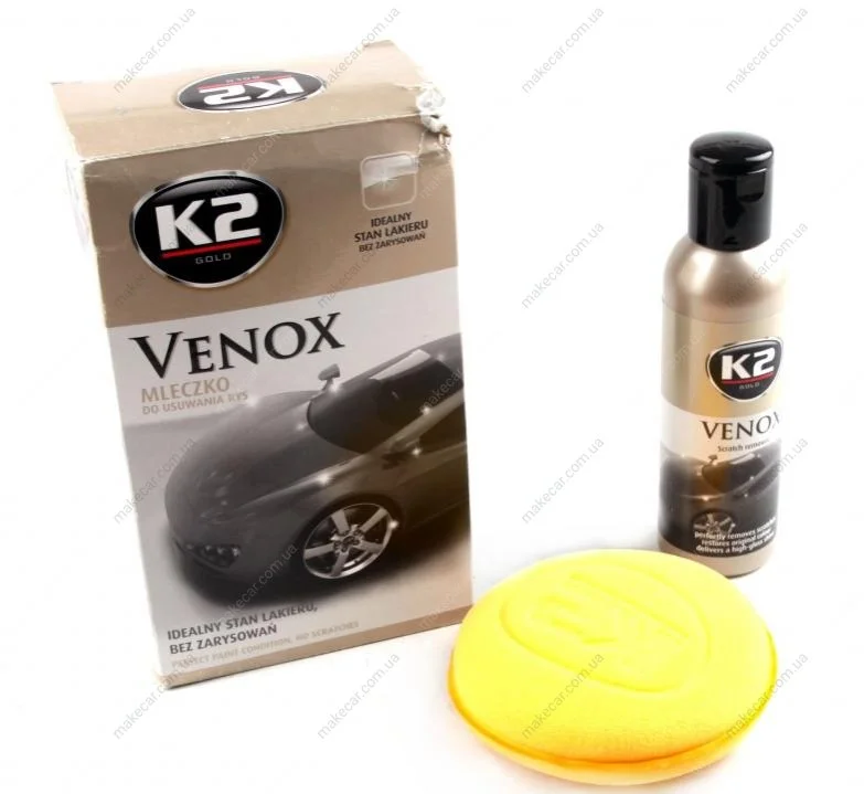 <strong>Поліроль для кузова (молочко) з губкою / GOLD VENOX 180G K2 G0501 (фото 1)</strong>