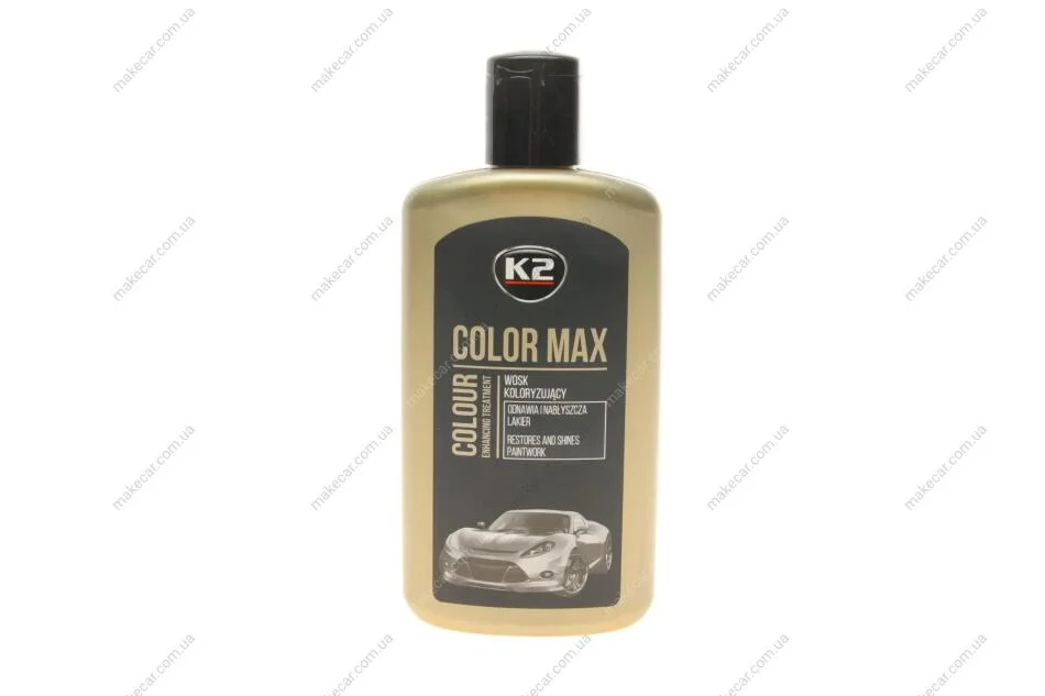 <strong>Поліроль восковий для кузова відтіняючий чорний/ COLOR MAX BLACK 250ML K2 K020CAN (фото 1)</strong>