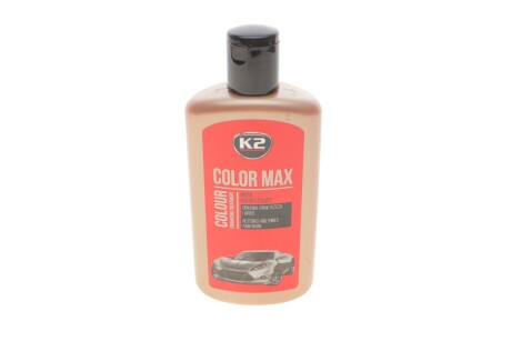 Поліроль восковий для кузова відтіняючий червоний/ COLOR MAX RED 250ML K2 K020RED фото товару