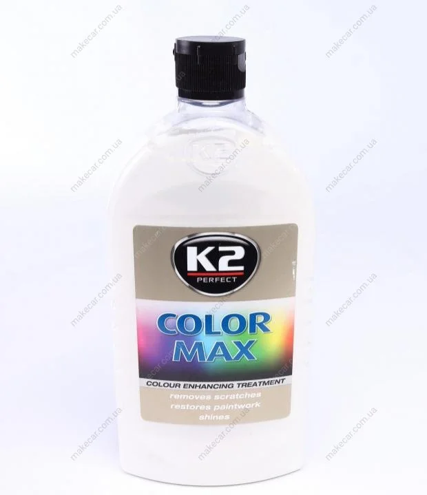 <strong>Поліроль восковий для кузова відтіняючий білий / PERFECT COLOR MAX WHITE 500ML K2 K025BI (фото 1)</strong>