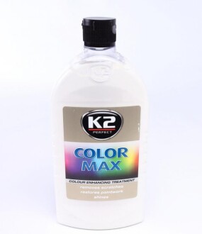 Поліроль восковий для кузова відтіняючий білий / PERFECT COLOR MAX WHITE 500ML K2 K025BI фото товару