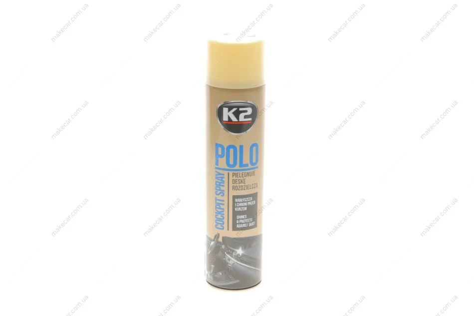 <strong>Поліроль для торпедо "ваніль" / PERFECT POLO COCKPIT SPRAY 600ML VANILLA K2 K406WA (фото 1)</strong>