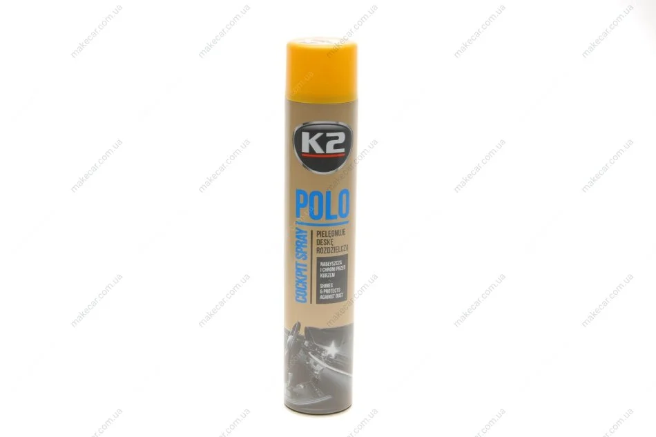 <strong>Поліроль для торпедо "персик" / POLO COCKPIT SPRAY 750ML PEACH K2 K407BR0 (фото 1)</strong>