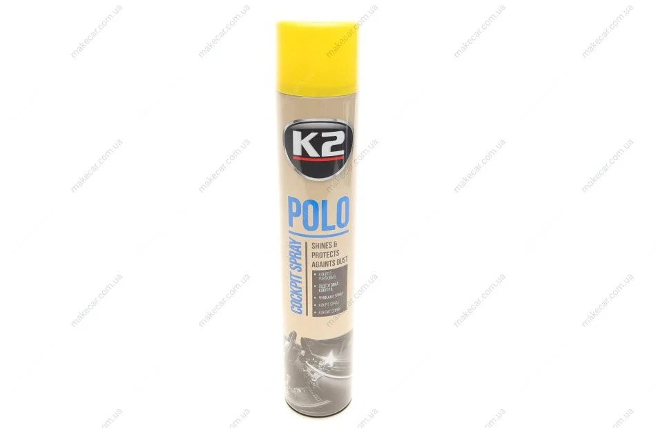 <strong>Поліроль для торпедо "лимон" / PERFECT POLO COCKPIT SPRAY 750ML LEMON K2 K407CY1 (фото 1)</strong>