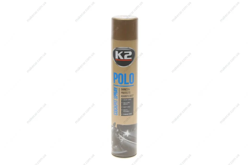 <strong>Поліроль для торпедо "кава" / PERFECT POLO COCKPIT SPRAY 750ML COFFEE K2 K407KA1 (фото 1)</strong>