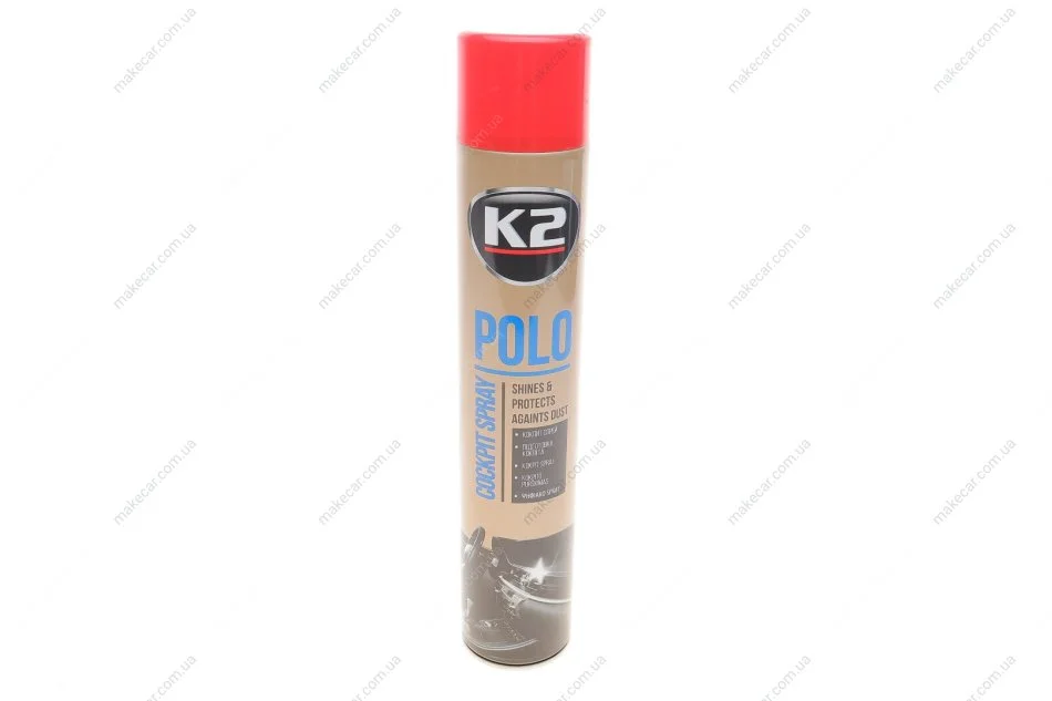 <strong>Поліроль для торпедо "полуниця" / PERFECT POLO COCKPIT SPRAY 750ML STRAWBERRY K2 K407TR1 (фото 1)</strong>