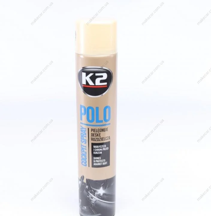 <strong>Поліроль для торпедо "ваніль" / PERFECT POLO COCKPIT SPRAY 750ML VANILLA K2 K407WA1 (фото 1)</strong>
