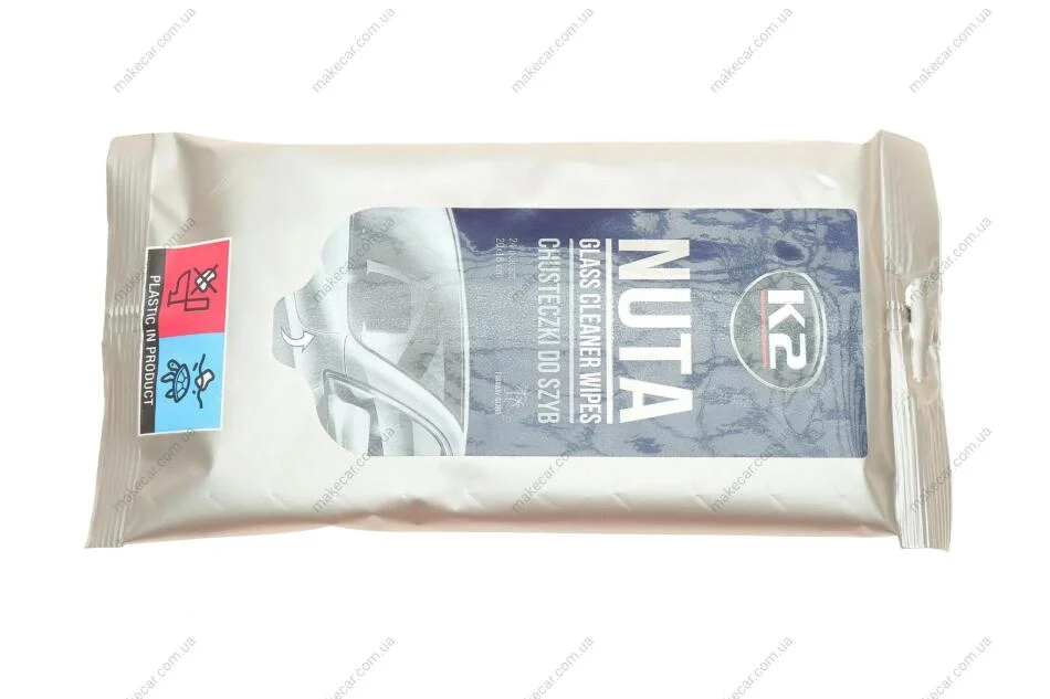 <strong>Вологі серветки для очищення скла та скляних поверхонь/ NUTA GLASS CLEANER WIPES K2 K500 (фото 1)</strong>