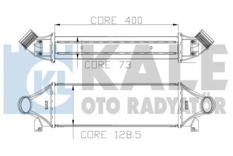 KALE FORD Інтеркулер Transit 2.4TDCi 00- для Kale-oto-radyator 126200 фото товару