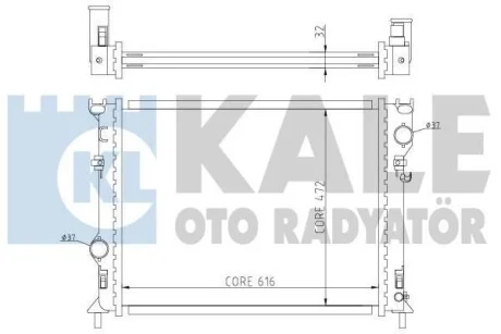 KALE CHRYSLER Радіатор охолодження 300C 2.7/5.7 04- для Kale-oto-radyator 341940 фото товара