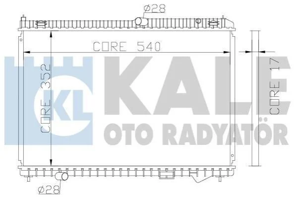 <strong>KALE FORD Радіатор охолодження двиг. B-Max, Fiesta VI, Transit Courier 1.4/2.0 12- Kale-oto-radyator 341945 (фото 1)</strong>