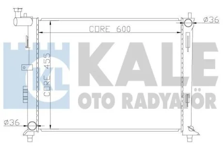 Радиатор охлаждения Hyundai i30, Elentra / Kia Ceed, Ceed Sw, Pro Ceed KALE OTO RADYATOR для Kale-oto-radyator 341980 фото товару