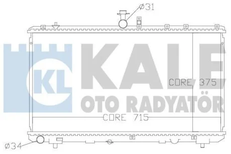 Радиатор охлаждения Fiat Sedici - Suzuki Sx4 Radiator KALE OTO RADYATOR для Kale-oto-radyator 342125 фото товара