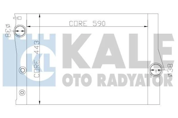 <strong>Радиатор охлаждения Bmw X5, X6 Kale-oto-radyator 342235 (фото 1)</strong>