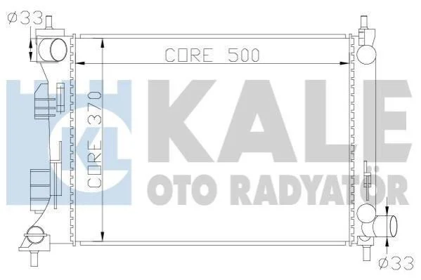 <strong>Радиатор охлаждения Hyundai Accent Iv, Veloster - Kia Rio Iii Radiator KALE OTO RADYATOR Kale-oto-radyator 342285 (фото 1)</strong>