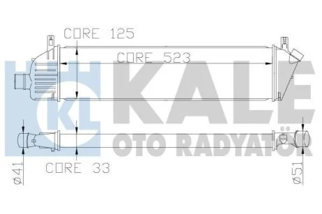 KALE NISSAN Інтеркулер Micra III 1.5dCi 03- для Kale-oto-radyator 342360 фото товара