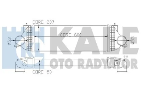 KALE SUZUKI Інтеркулер Grand Vitara II 1.9DDiS 05- для Kale-oto-radyator 342365 фото товару