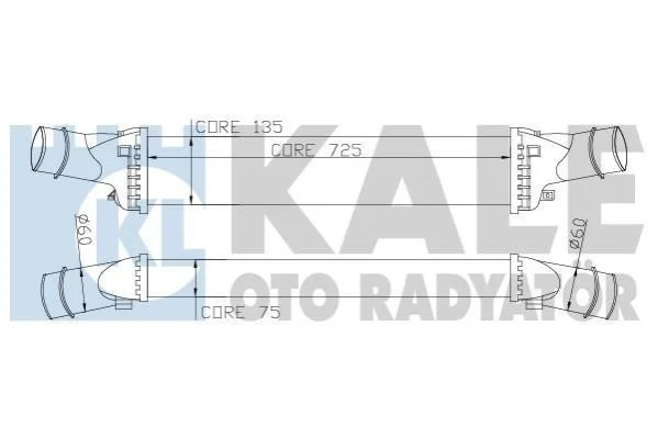 <strong>Радіатор інтеркулера KALE OTO RADYATOR Kale-oto-radyator 342400 (фото 1)</strong>