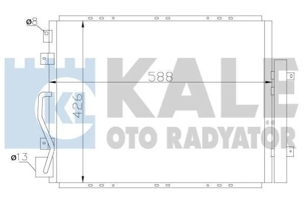 <strong>Радіатор кондиціонера Kia Sorento I Condenser KALE OTO RADYATOR Kale-oto-radyator 342625 (фото 1)</strong>
