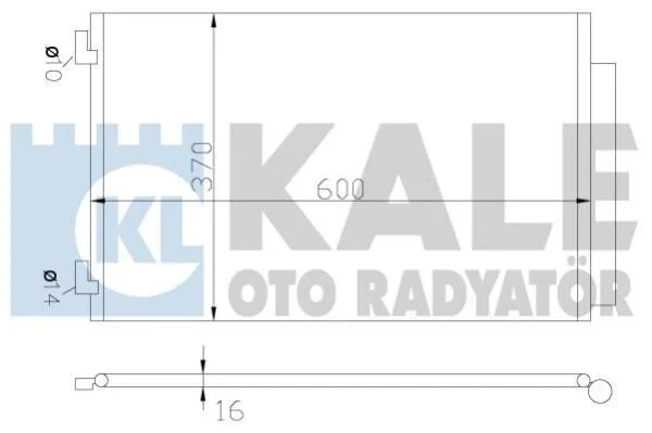 <strong>Радіатор кондиціонера Citroen C-Elysee, Peugeot 301 KALE OTO RADYATOR Kale-oto-radyator 342655 (фото 1)</strong>