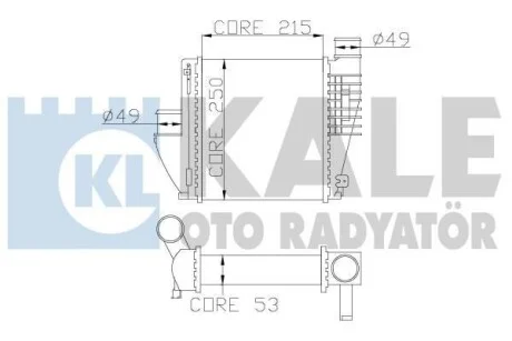 Інтеркулер Citroen C4 Grand Picasso II, C4 Picasso II  KALE OTO RADYATOR для Kale-oto-radyator 342815 фото товару