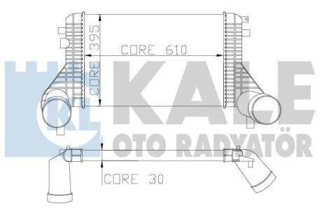 KALE VW Інтеркулер Passat,CC,Sharan,Tiguan 1.4TFSI/2.0TDI для Kale-oto-radyator 342900 фото товару