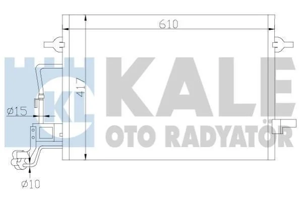 <strong>Радиатор кондиционера Skoda Superb I, Volkswagen Passat KALE OTO RADYAT Kale-oto-radyator 342920 (фото 1)</strong>