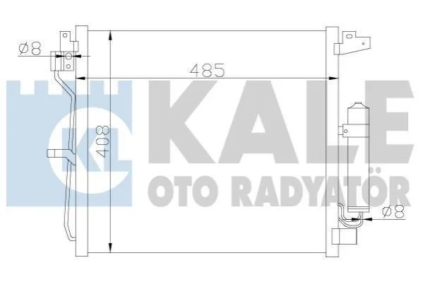 <strong>KALE NISSAN Радіатор кондиціонера (конденсатор) Juke 1.5dCi 10- Kale-oto-radyator 343160 (фото 1)</strong>