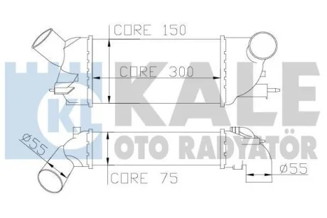 Интеркулер Citroen C5 Iii - Peugeot 407, 407 Sw Intercooler KALE OTO RADYATOR для Kale-oto-radyator 343900 фото товара