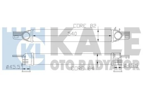 Інтеркулер Citroen Nemo (09-) KALE OTO RADYATOR для Kale-oto-radyator 344300 фото товару