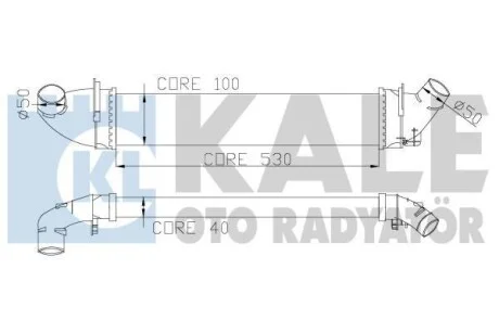 Интеркулер Dacia Logan - Renault Logan I, Logan Express Intercooler KALE OTO RADYATOR для Kale-oto-radyator 345080 фото товара