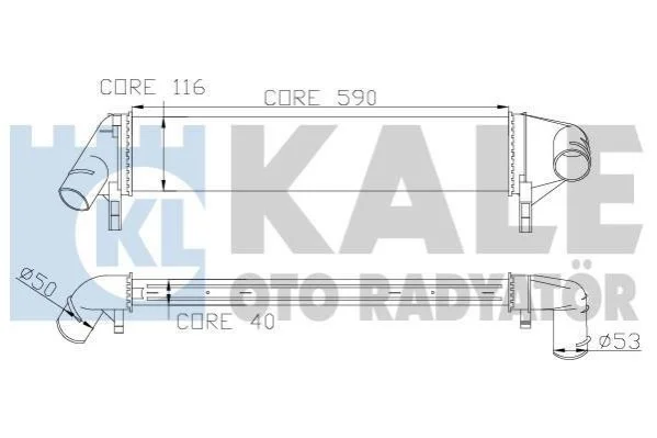 <strong>Інтеркулер Renault Logan (05-) KALE OTO RADYATOR Kale-oto-radyator 345085 (фото 1)</strong>