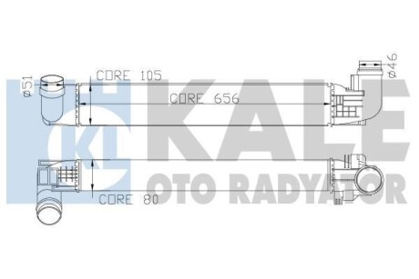 KALE RENAULT Інтеркулер Duster 1.5dCi 10- Kale-oto-radyator 345090 фото товара