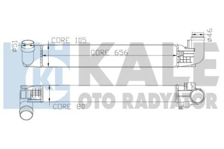 Інтеркулер Renault Duster (10-) KALE OTO RADYATOR для Kale-oto-radyator 345090 фото товару