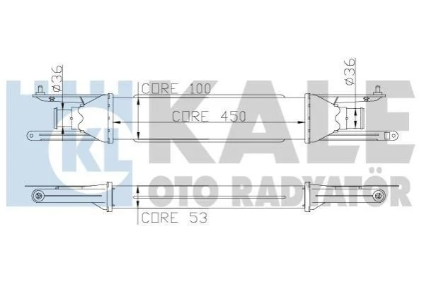 <strong>KALE FIAT Інтеркулер Grande Punto, Punto 1.3d 05- Kale-oto-radyator 345400 (фото 1)</strong>