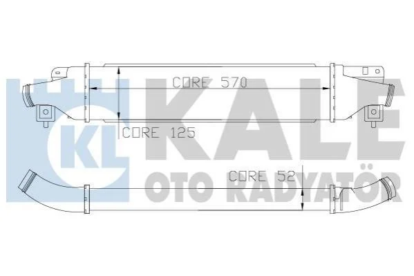 <strong>KALE OPEL Інтеркулер Corsa D 1.4/1.7CDTI 06- Kale-oto-radyator 345500 (фото 1)</strong>