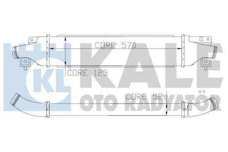 KALE OPEL Інтеркулер Corsa D 1.4/1.7CDTI 06- для Kale-oto-radyator 345500 фото товара