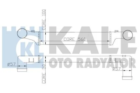 KALE DB інтеркулер W210 2.0/2.9TD для Kale-oto-radyator 347400 фото товару
