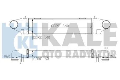 KALE DB інтеркулер W204 C180/350CDI 07- для Kale-oto-radyator 347800 фото товара