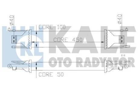 Интеркулер Opel Corsa D (06-) 1.3 CDTi для Kale-oto-radyator 348400 фото товара
