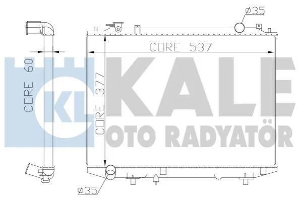<strong>Радиатор охлаждения Ford Ranger - Mazda B-Serie, Bt-50 Radiator KALE OTO RADYATOR Kale-oto-radyator 356200 (фото 1)</strong>