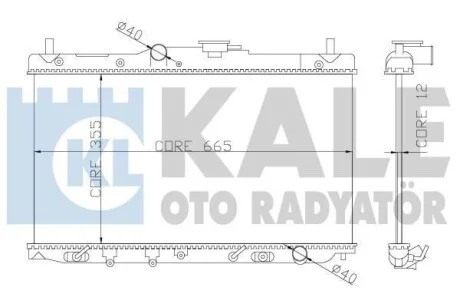 KALE HONDA Радиатор охлаждения Accord IV,V,Rover 600 1.9/2.2 90- для Kale-oto-radyator 357700 фото товара