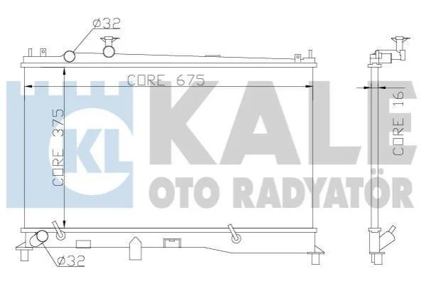 <strong>Радиатор охлаждения Mazda 6 KALE OTO RADYATOR Kale-oto-radyator 360000 (фото 1)</strong>