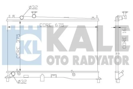 Радиатор охлаждения Mazda 6 KALE OTO RADYATOR для Kale-oto-radyator 360000 фото товара