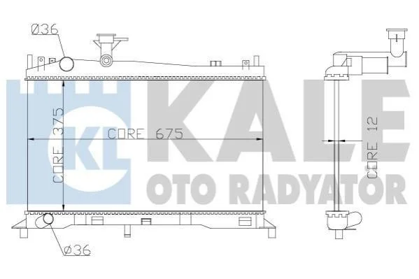 <strong>Радиатор охлаждения Mazda 6 KALE OTO RADYATOR Kale-oto-radyator 360100 (фото 1)</strong>
