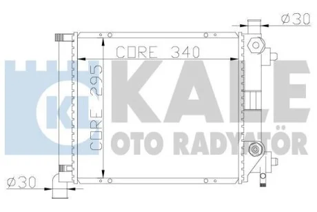 KALE DB Радіатор охолодження W124/201 1.8/2.0 83- для Kale-oto-radyator 361200 фото товара