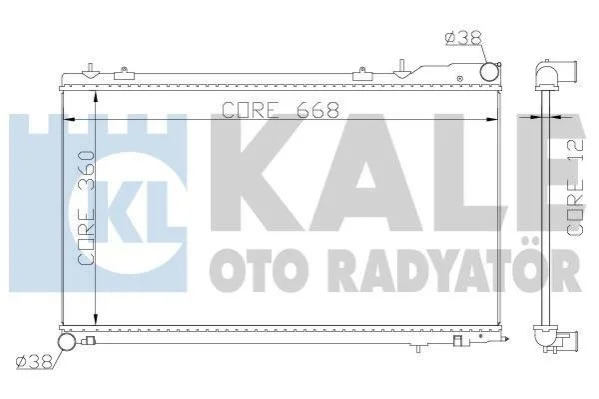 <strong>KALE SUBARU Радіатор охолодження Forester 2.0/2.5 02- Kale-oto-radyator 364900 (фото 1)</strong>