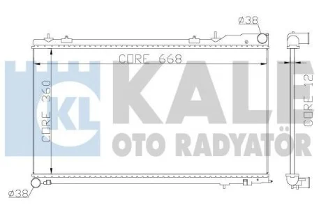 KALE SUBARU Радіатор охолодження Forester 2.0/2.5 02- для Kale-oto-radyator 364900 фото товара