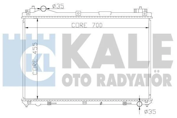 <strong>KALE SUZUKI Радіатор охолодження двиг. Grand Vitara II 1.6/2.7/3.2 05- Kale-oto-radyator 365400 (фото 1)</strong>